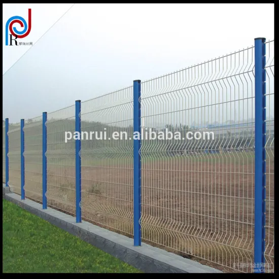 Panrui CE certificated galvanized and PVC coated Welded Wire mesh fence