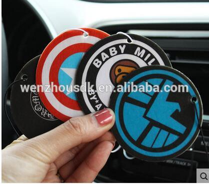 2016 personalized customized paper car coffee scent air freshener