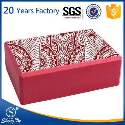 2015 hot yoga block yoga brick, manufacture fitness brick, wholesale cork yoga blocks