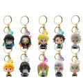 Anime Design 3D Cartoon ရော်ဘာပျော့ပျောင်းသော PVC Keychains