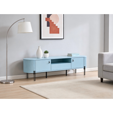 Mesa de console moderna de madeira com design multicenário