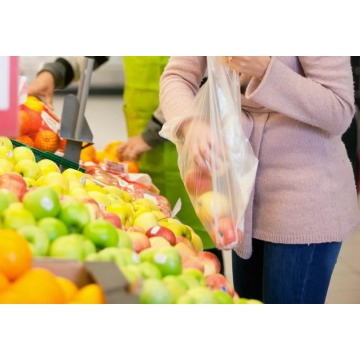 Plastic Carrier Shopping Bag with Logo