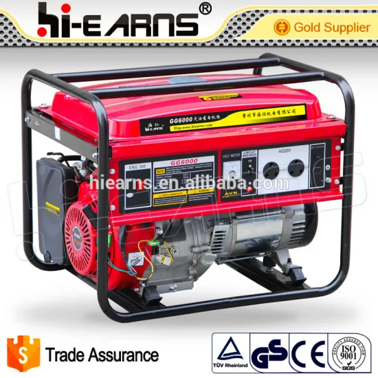 5KVA open single phase gasoline generator