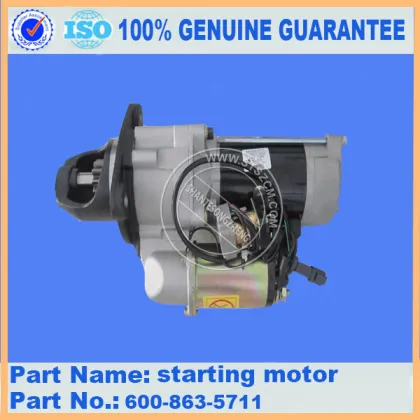 Komatsu SAA6D114 starting motor 600-863-5911 Nikko brand