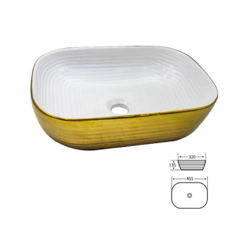 Hot sale above counter round Ceramic Art Basin