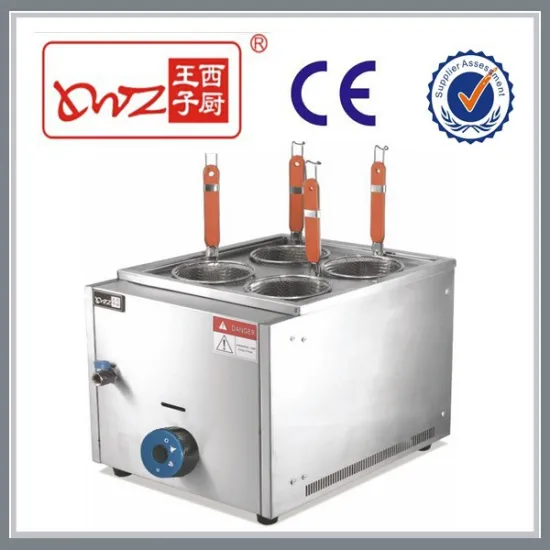 Four basket gas pasta cooker