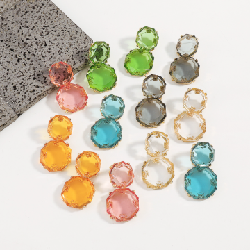Boucles d'oreilles en gros en gros de la lumière en gros - bijoux en acrylique élégant vintage pour femmes