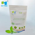 Custom printed standing up compost green packaging bags for coffee