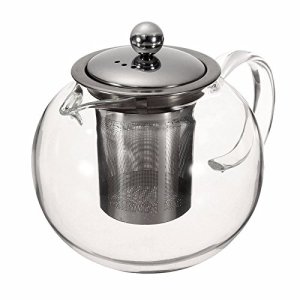 Glass Teapot with Removable Stainless Steel Infuser