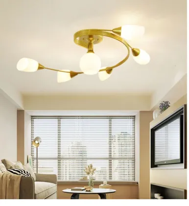 Nordic Minimalist Modern Pastoral Art Children's Lamp for Bedroom Chandeliers