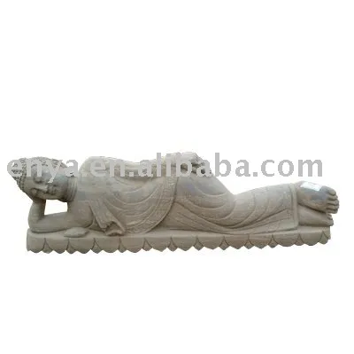 Stone Lying Buddha, Marble Carving Statue