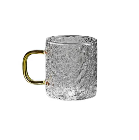 150ml glass milk tea coffee mug with handle