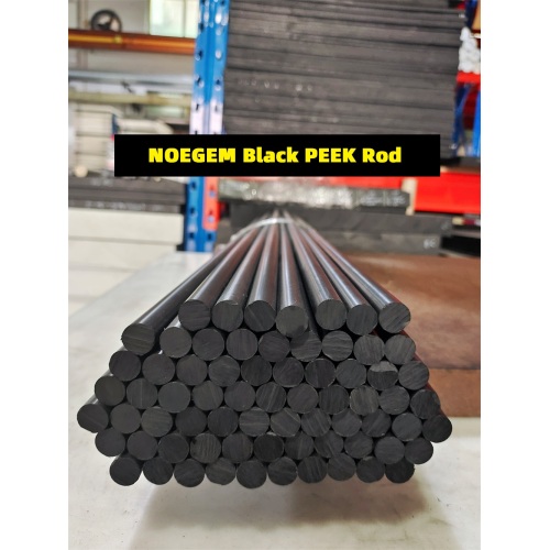 Black Condutive Peek Rod Antiestatic