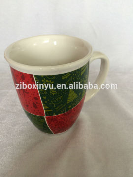 ZIBO XINYU XY-0866 12.5oz White Color Glazed Ceramic Espresso Coffee Cup