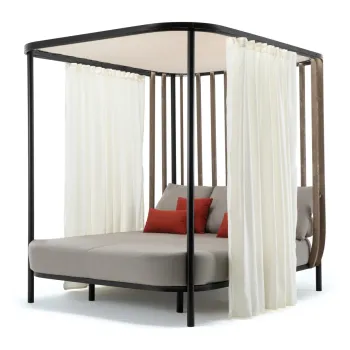 Teak Wood Garden Furniture with Canopy for Hotels