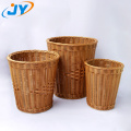 Handweave washable plastic laundry basket for hotel