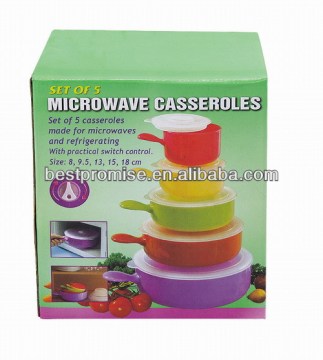 5pcs Microware Casseroles