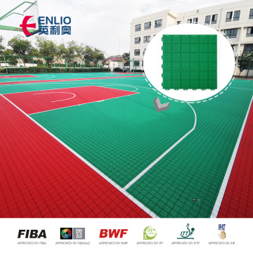 FIBA 3x3 Basketballplatz Enlio Basketball Outdoor Flooring