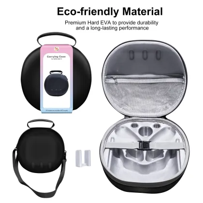 Shockproof Travel Case for Meta Quest 3: Oculus Quest 3 Headset Storage Bag with Shoulder Strap