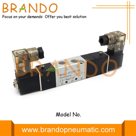 4V130C-06 1/8'' 5/3 Way Terminal Box Pneumatic Valve