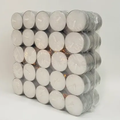 Premium White Tea Light Candles 4hrs