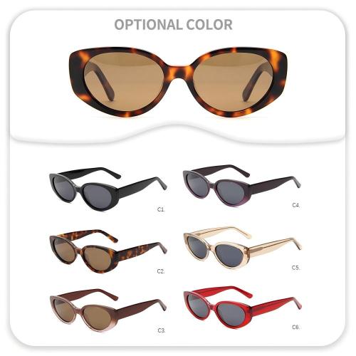 Chic Oval Acetate Retro Y2K Sunglasses