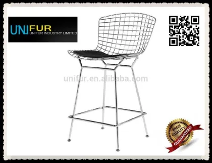 Harry Bertoia,replica PVC upholstered Wire Bar Stool