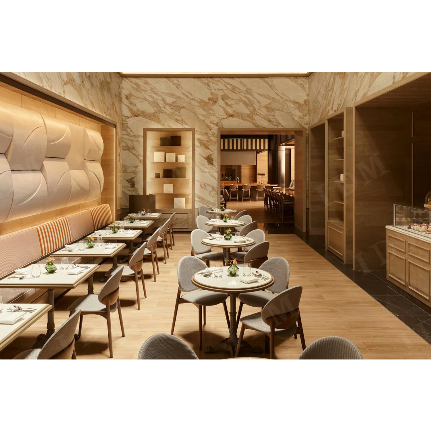 Dining furniture Leather Single Restaurant Cafe furniture