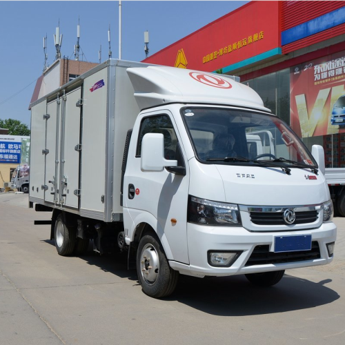 Dongfeng รถบรรทุกขนส่งสินค้าพร้อมกล่องปิดผนึกสินค้า