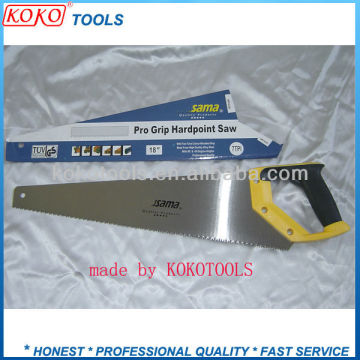 Double color plastic handle hand saws for cutting trees