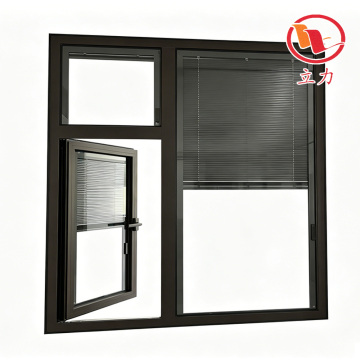 Brown Multi-Panel Aluminum Casement and Fixed Window