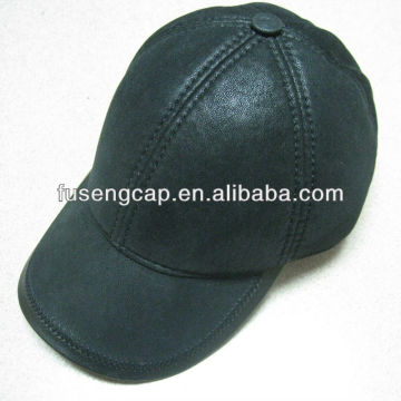 Classic 6 panel faux suede winter baseball cap