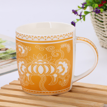 High-grade gold pattern ceramic mug
