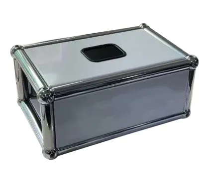 Metal tissue box custom hotel decorative tissue box