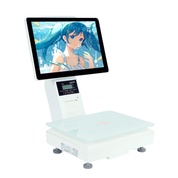 Factory Direct POS Systems with Scales: Price Label Print POS, 15KG Tray, 100% Accuracy Weight Machine