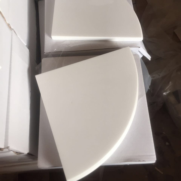 Accessori per bagno moderni in angolo in marmo - deposito in pietra resistente
