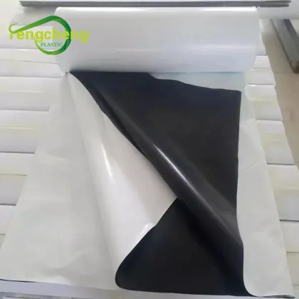 Hydroponics Black White Plastic Greenhouse Cover