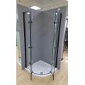 Quadrant sink hinge shower enclosure