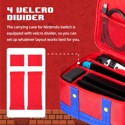 Portable Storage Messenger Bag for Nintendo Switch - Video Game Travel Case
