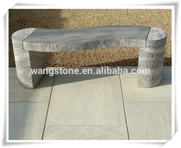 Christmas Decor Sculpture Simple Marble Bench Garden Furniture