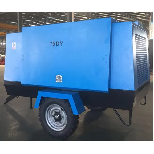 Energy Conservation Electric Movable Screw Air Compressor