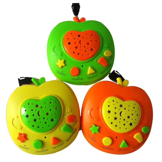 QITAI Russian Apple Stories Teller LED Light Projection,Baby Russia Story Learning Machines,Children Educational Toys