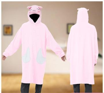 Cambio da notte in flanella sciolta da uomo con tasca - pigiama divertente per l'abbigliamento per il sonno domestico