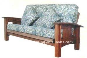 Wooden boston arm sofa with full body