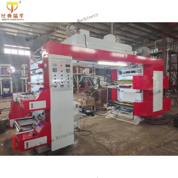 4-Colour Flexographic Printer for Plastic Film Roll to Roll Flexo Printing Machine