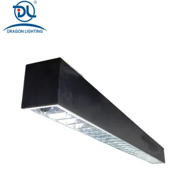 Black Steel Housing 30W Suspended Pendant LED Linear Light