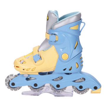 Adjustable PP chassis PVC wheel hard boot, inline skate