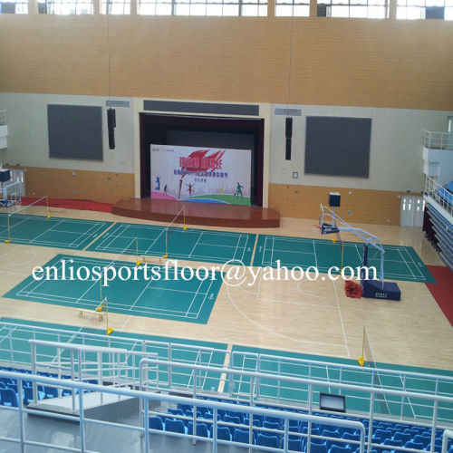 Indoor PVC-badmintonvloermat / badmintonveldvloer