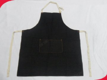 80*70 Cm Medium Enzyme Wash Denim Protective Custom Printed Aprons For Promotion