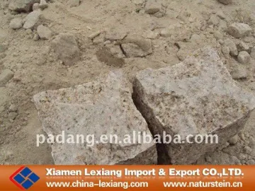 Outdoor yellow cube paver